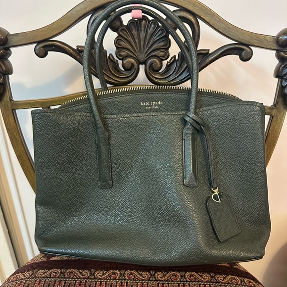 kate spade Handbags - Kate Spade Dark Green Tote Bag